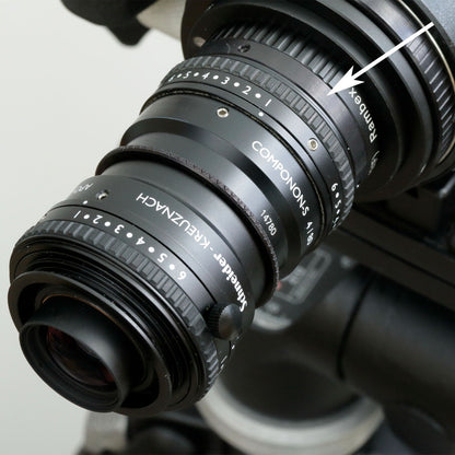 38mm clamp (V38) to M42x1 male thread adapter for Schneider Macro-Symmar