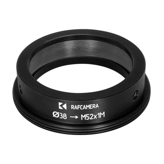 38mm clamp to M52x1 male thread adapter