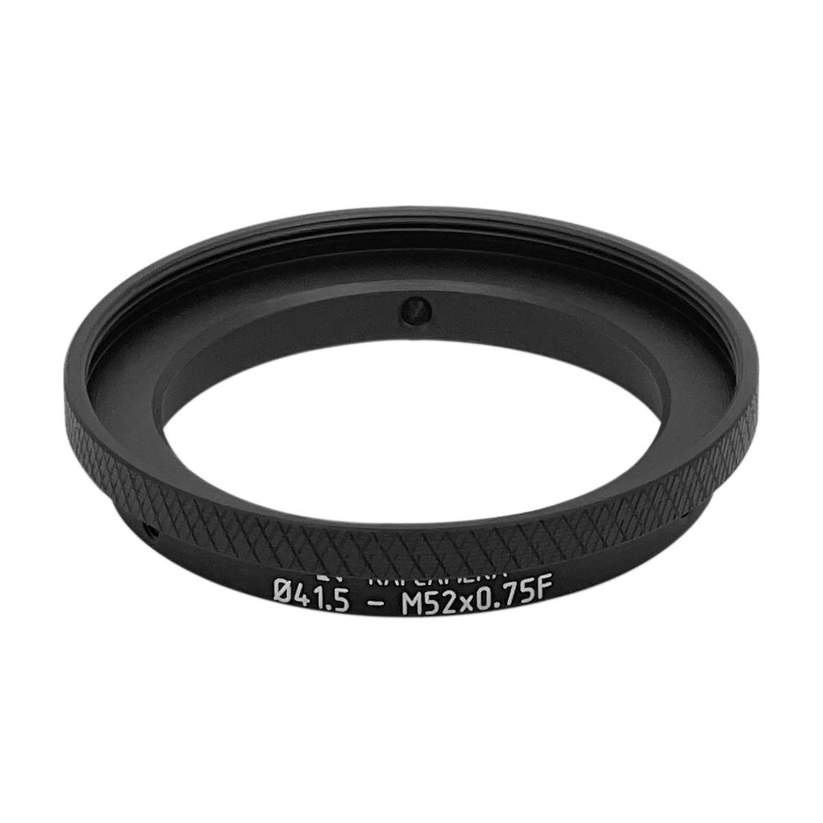 41.5mm clamp to M52x0.75 female thread adapter