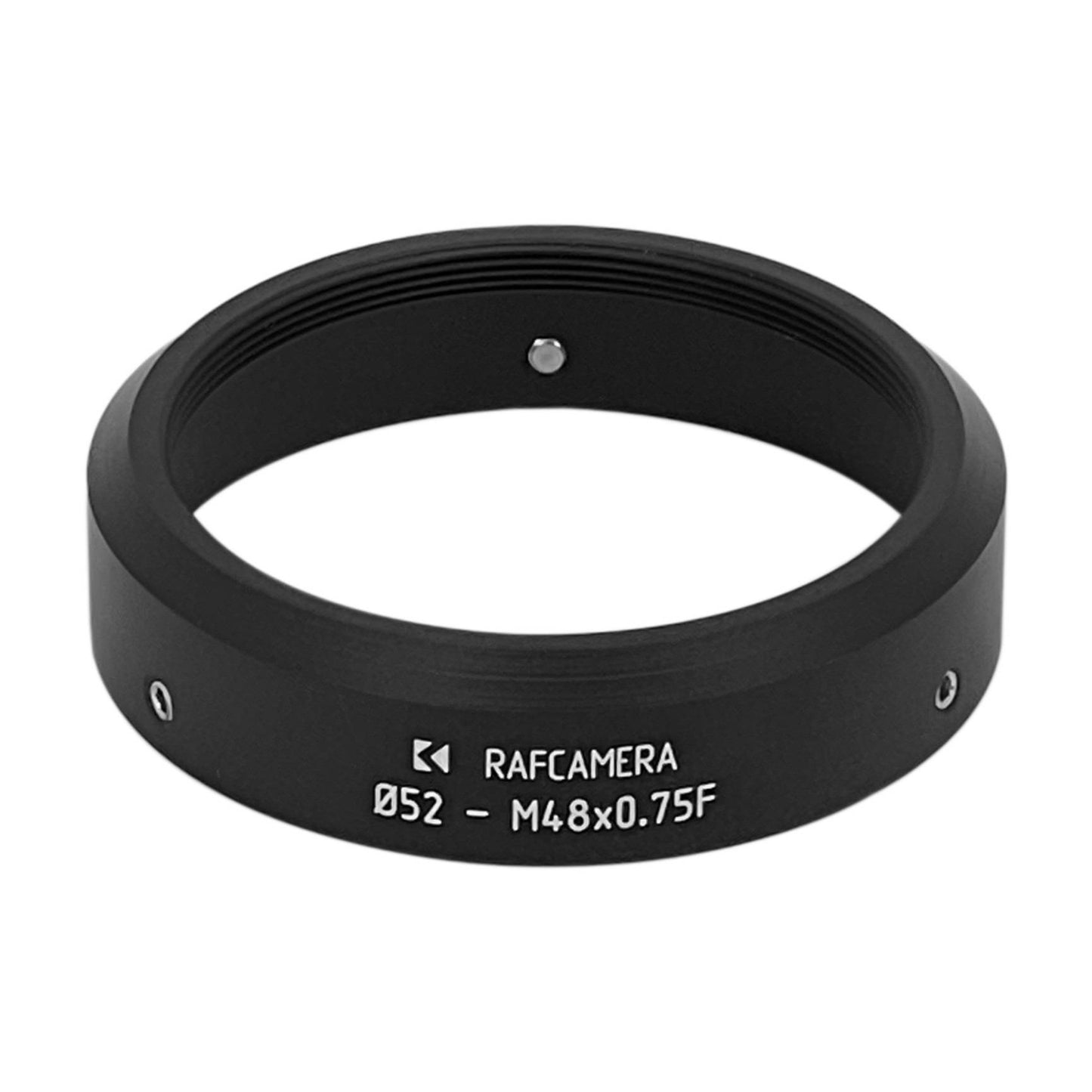 52mm clamp to M48x0.75 female thread adapter