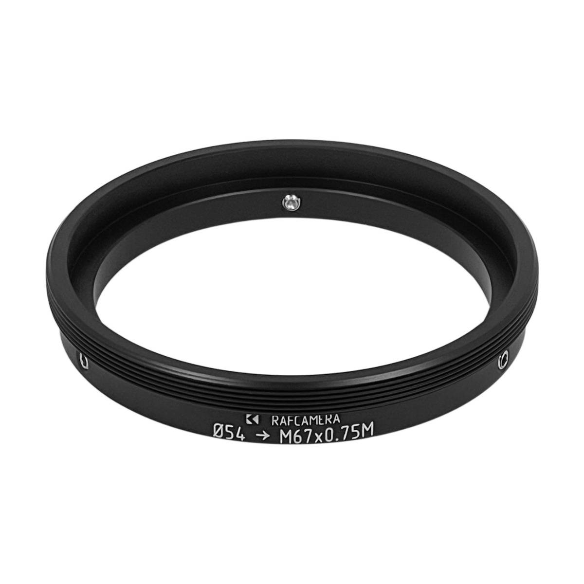 54mm clamp to Pentax 67 bayonet mount adapter, 2-parts