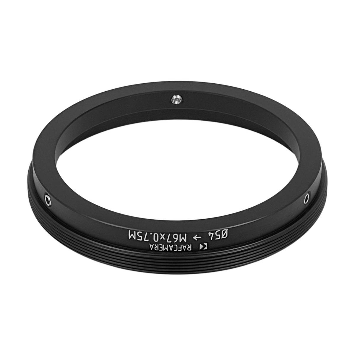 54mm clamp to Pentax 67 bayonet mount adapter, 2-parts