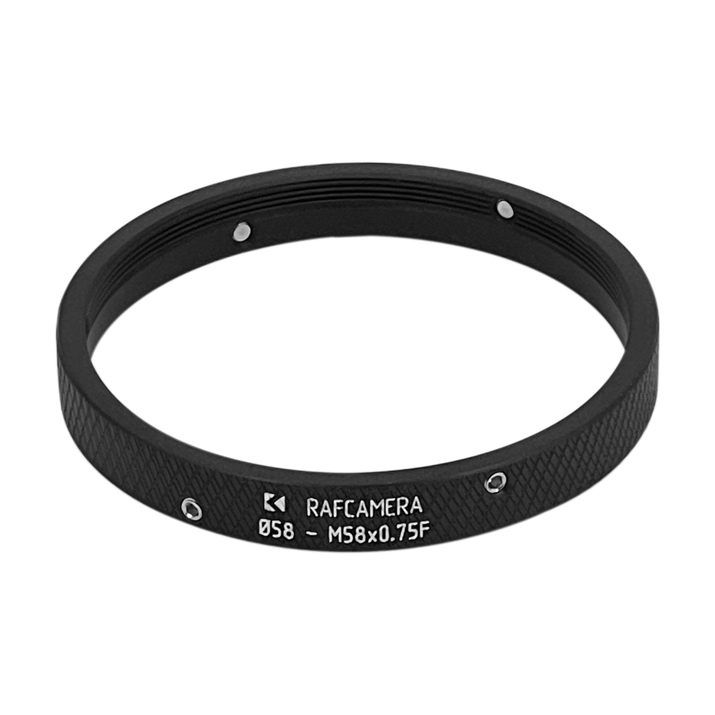 58mm clamp to M58x0.75 female thread adapter