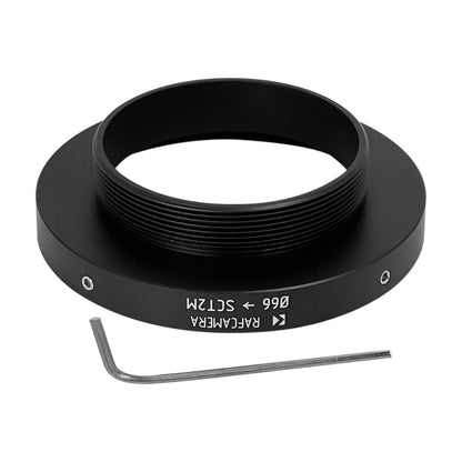 66mm clamp to SCT2 male thread adapter for Intes MK67 telescope