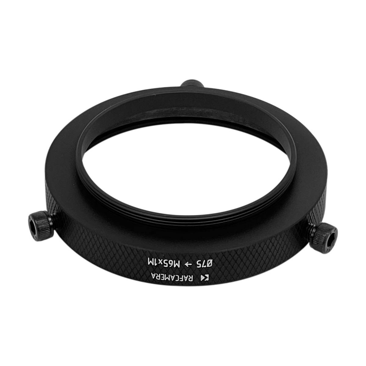 75mm clamp to M65x1 male thread adapter, short