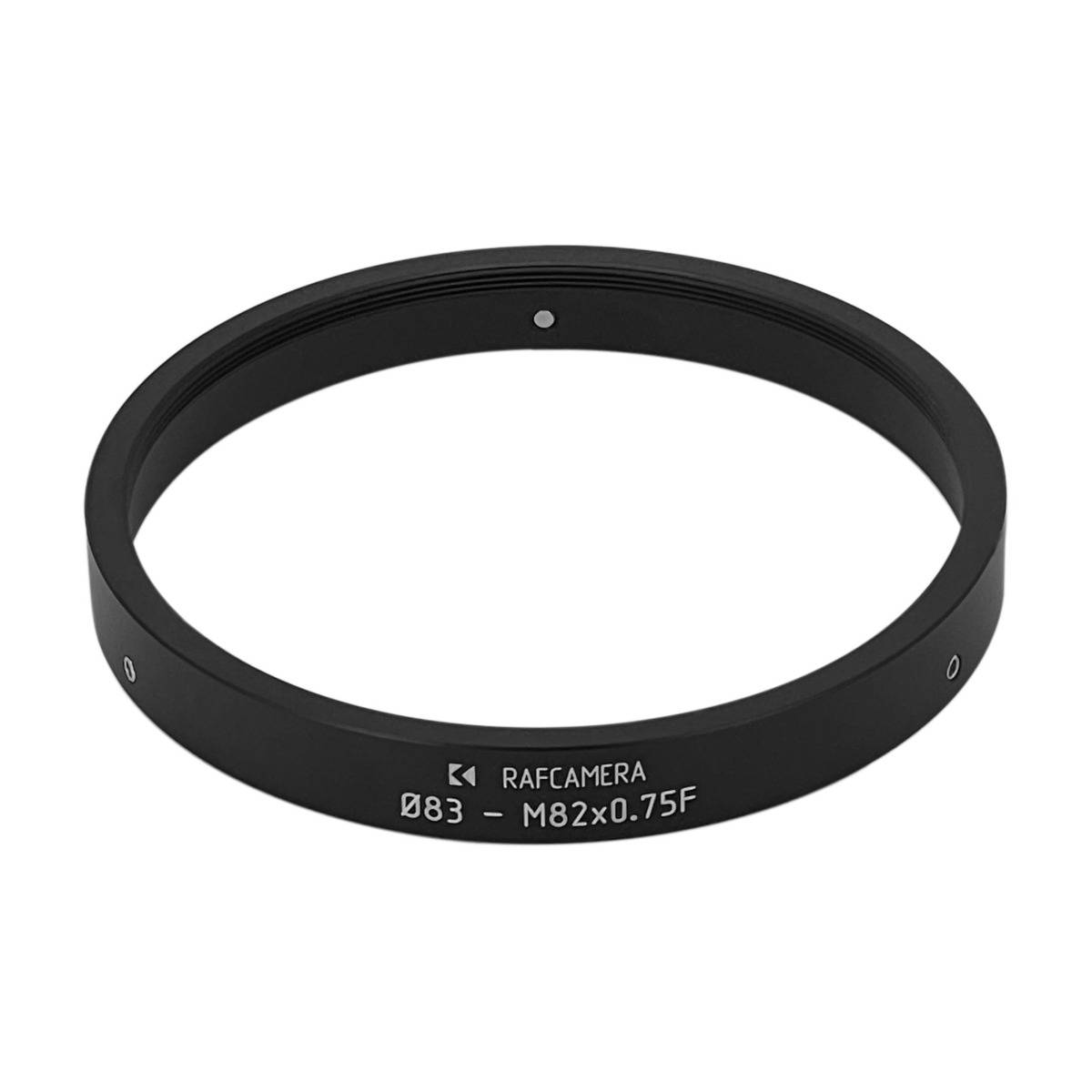 83mm clamp to M82x0.75 female thread adapter