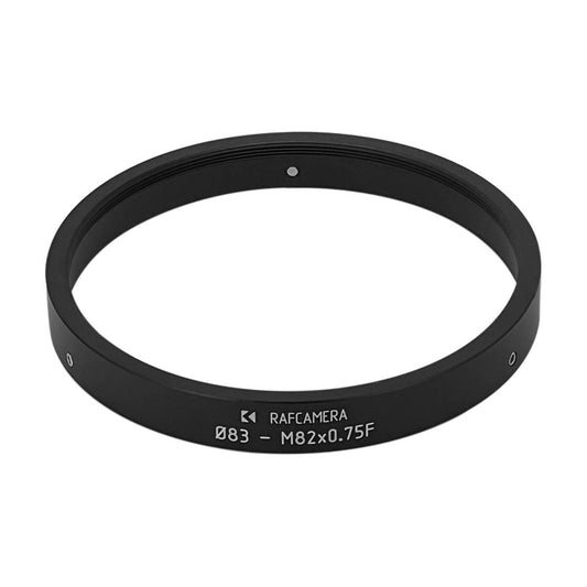 83mm clamp to M82x0.75 female thread adapter