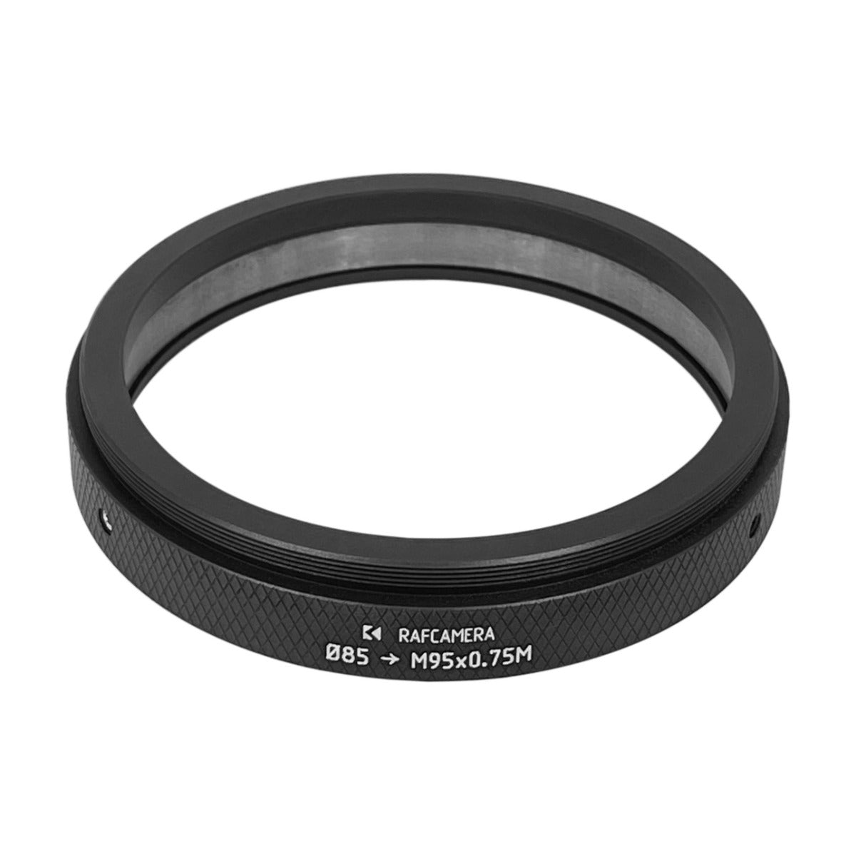 85mm clamp to M95x0.75 male thread adapter for ISCO UltraStar 14.5cm lens