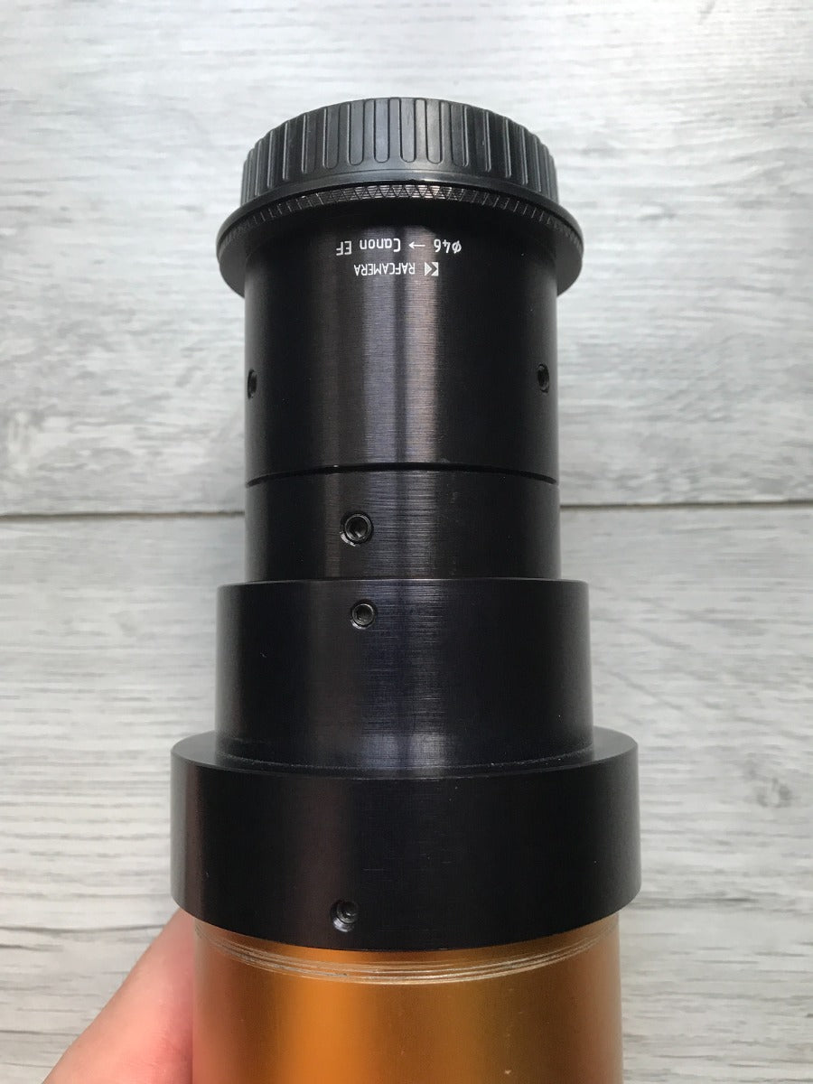 46mm clamp to Canon EF camera mount adapter for 2/95mm Cinelux