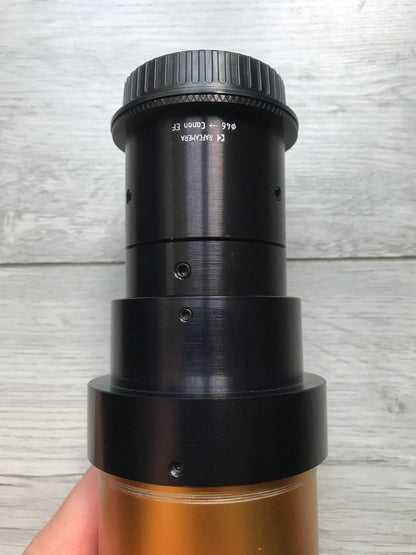 46mm clamp to Canon EF camera mount adapter for 2/95mm Cinelux