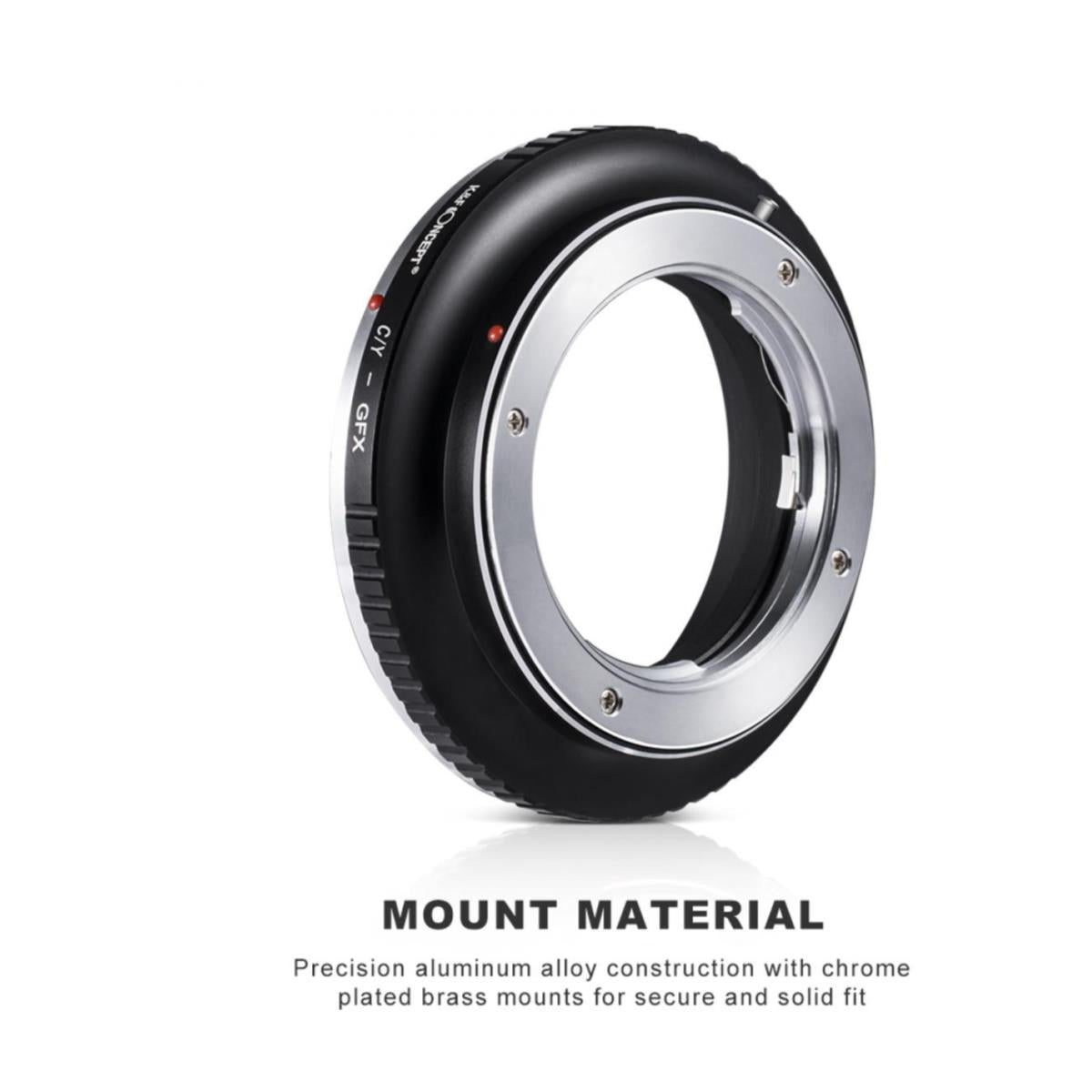 Contax/Yashica Lenses to Fuji GFX Mount Camera Adapter