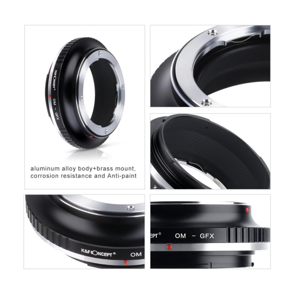 Olympus OM Lenses to Fuji GFX Mount Camera Adapter