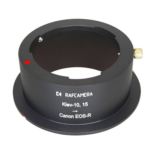 Kiev-10 lens to Canon EOS-R camera mount adapter