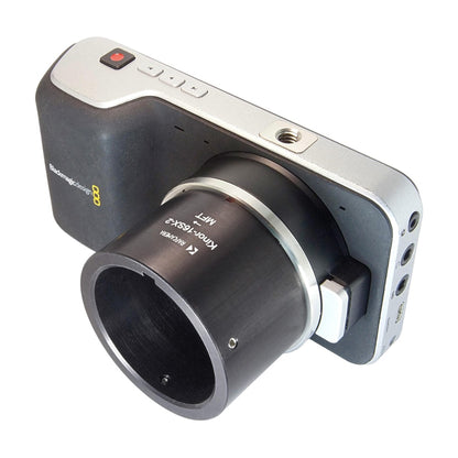 Kinor-16SX-2 lens to MFT (micro 4/3) camera mount adapter, with screws