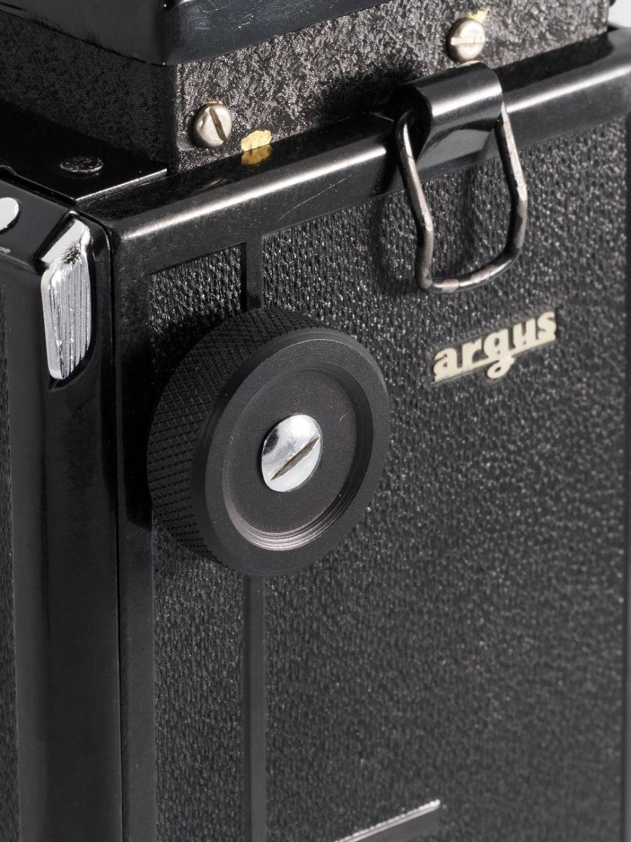Replacement film advance knob for Argoflex E TLR camera