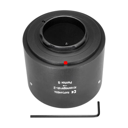 Krasnogorsk-2 lens to Pentax Q-mount camera adapter