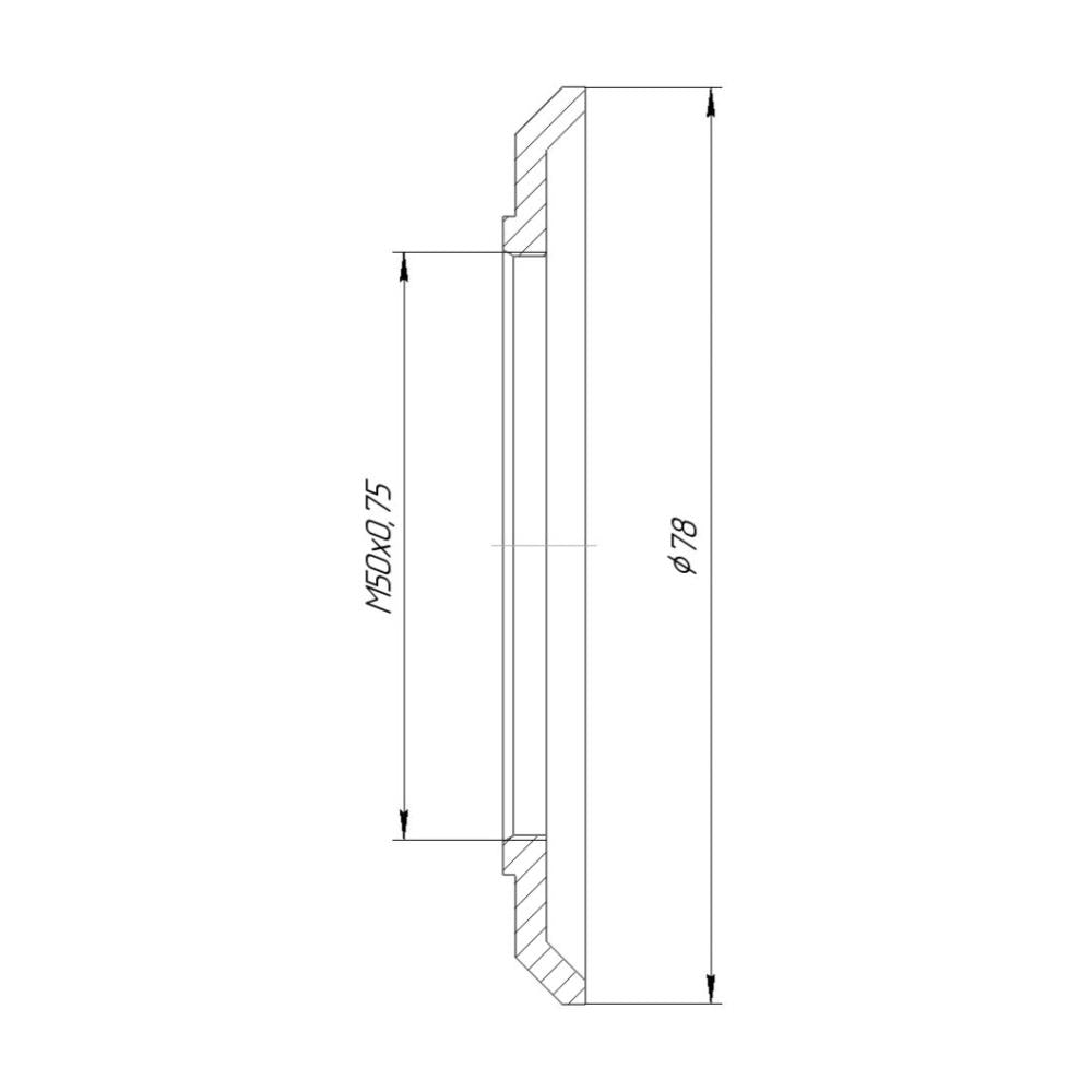 Durst Lapla plate (lens board) with M50x0.75 female thread