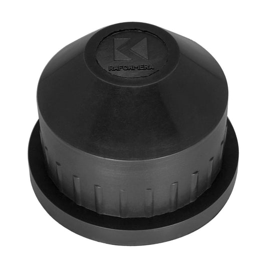 Twist-on cap for OCT-19 lens mount, deep, rubber