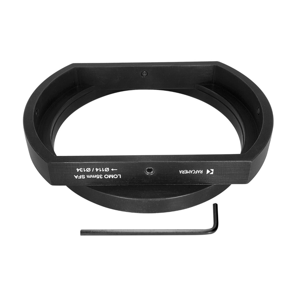 Front clamp for LOMO SF 35mm anamorphic lens with 114mm and 134mm outer diameters