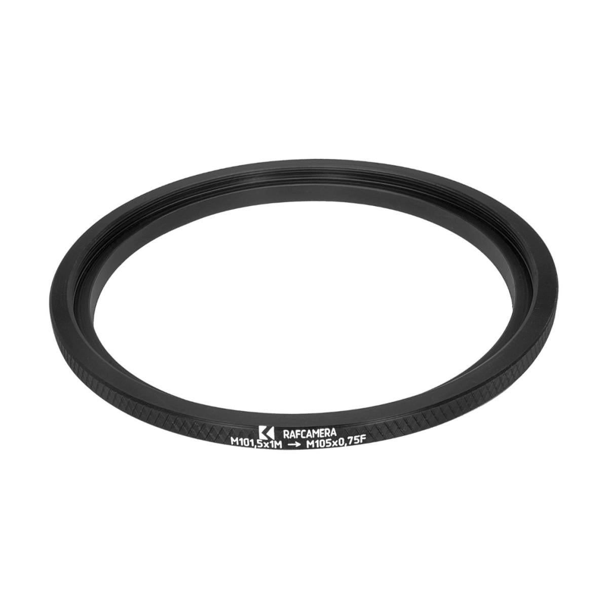 M101.5x1 male to M105x0.75 female thread adapter (filter step-up ring)