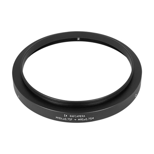 M104x0.75 female to M95x0.75 male thread adapter for Rathenow Rectimascop IV 64/2x