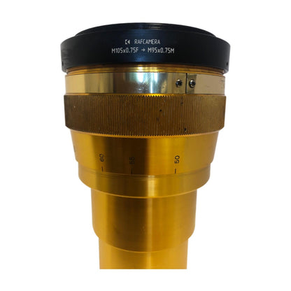 M105x0.75 female to M95x0.75 male thread adapter for Kowa 35mm anamorphic