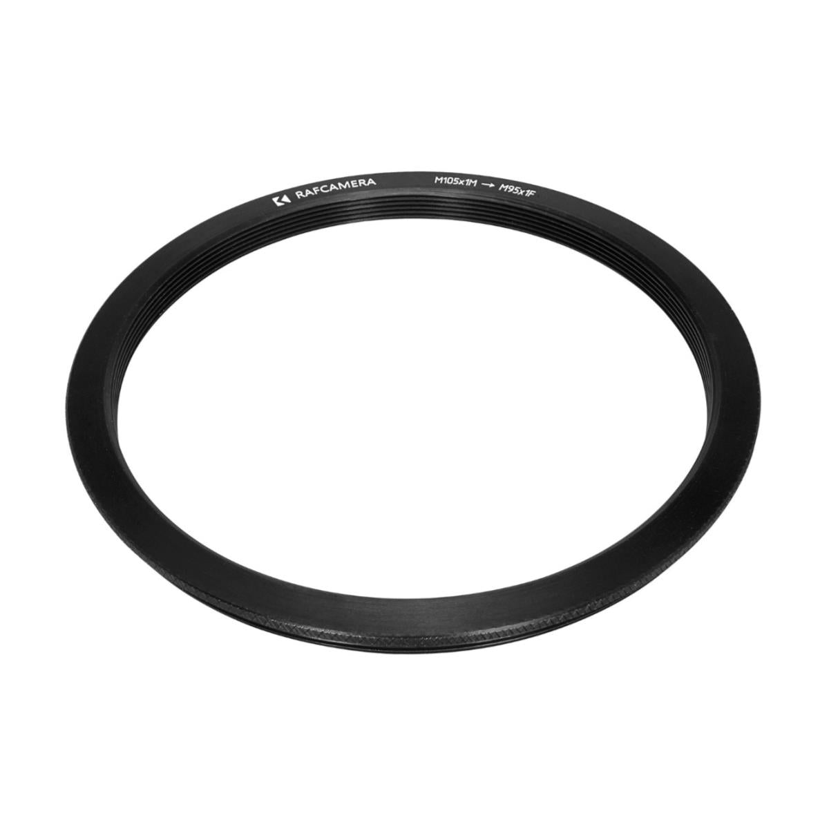 M105x1 male to M95x1 female thread adapter (105mm to 95mm step-down ring)