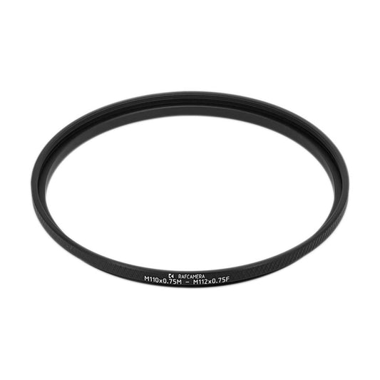 M110x0.75 male to M112x0.75 female thread adapter