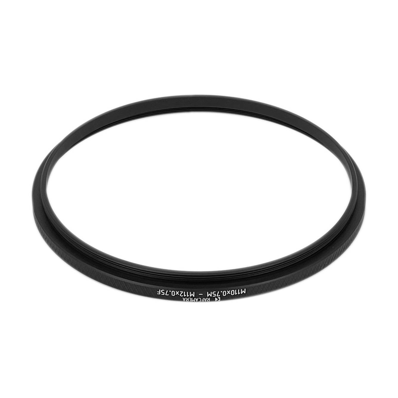 M110x0.75 male to M112x0.75 female thread adapter