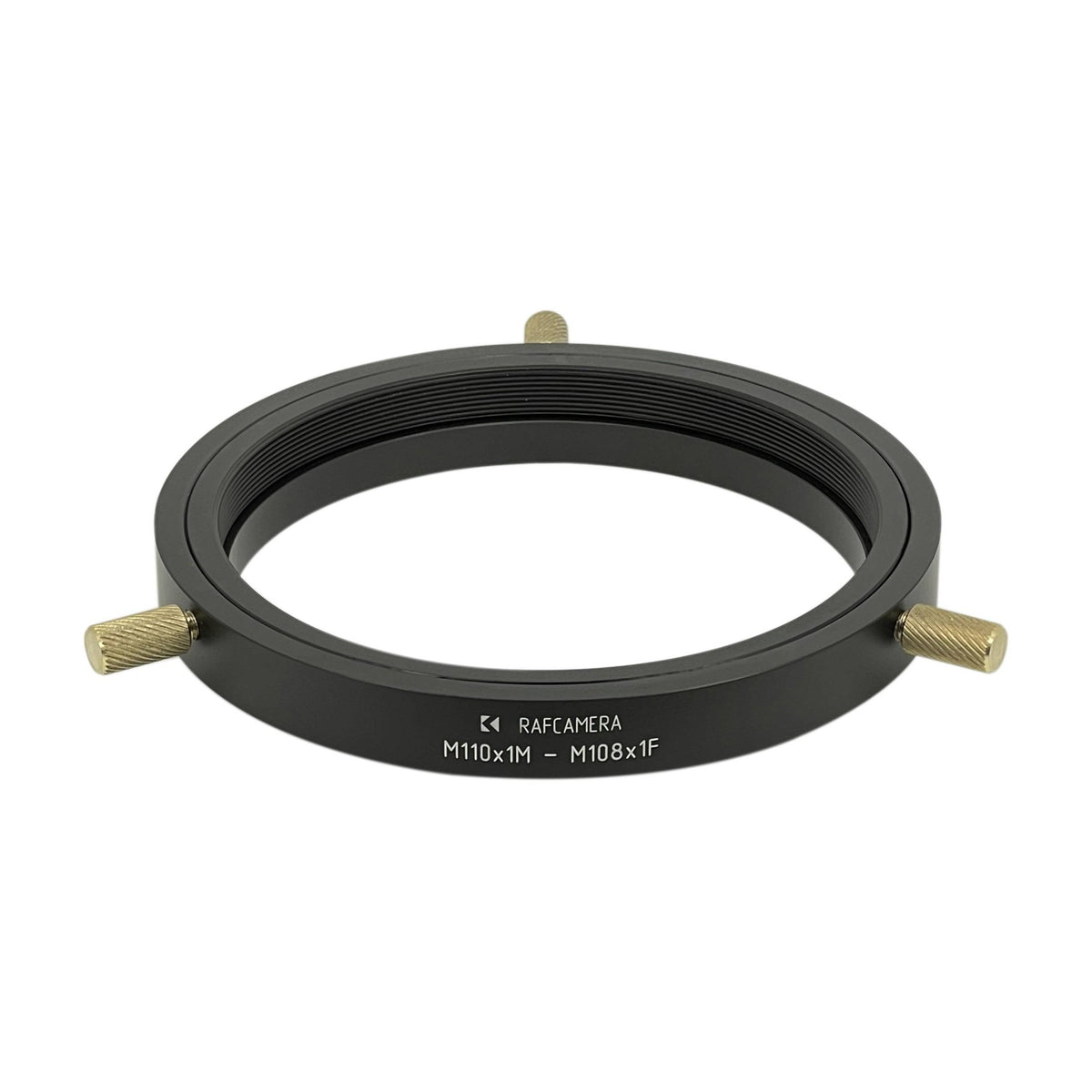 M110x1 male to M108x1 female thread adapter, rotatable