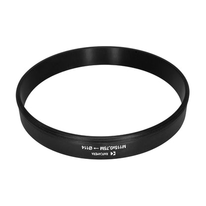 M115x0.75 male thread to 114mm outer diameter adapter for Rapido FVD-35A