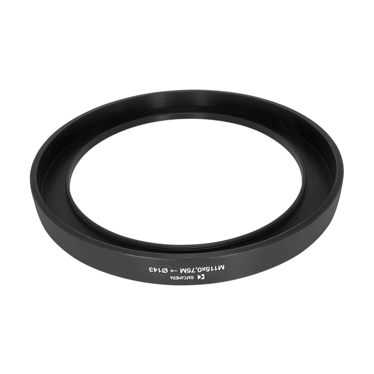 M115x0.75 male thread to 143mm outer diameter adapter
