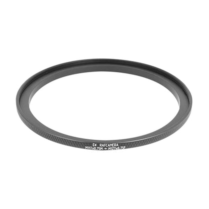 M117x0.75 male to M127x0.75 female thread adapter (117mm to 127mm step-up ring)