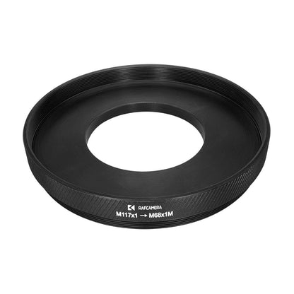 M117x1 male / female to M68x1 male thread adapter