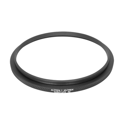 M118x0.75 male to M125x0.75 female thread adapter (118mm to 125mm step-up ring)
