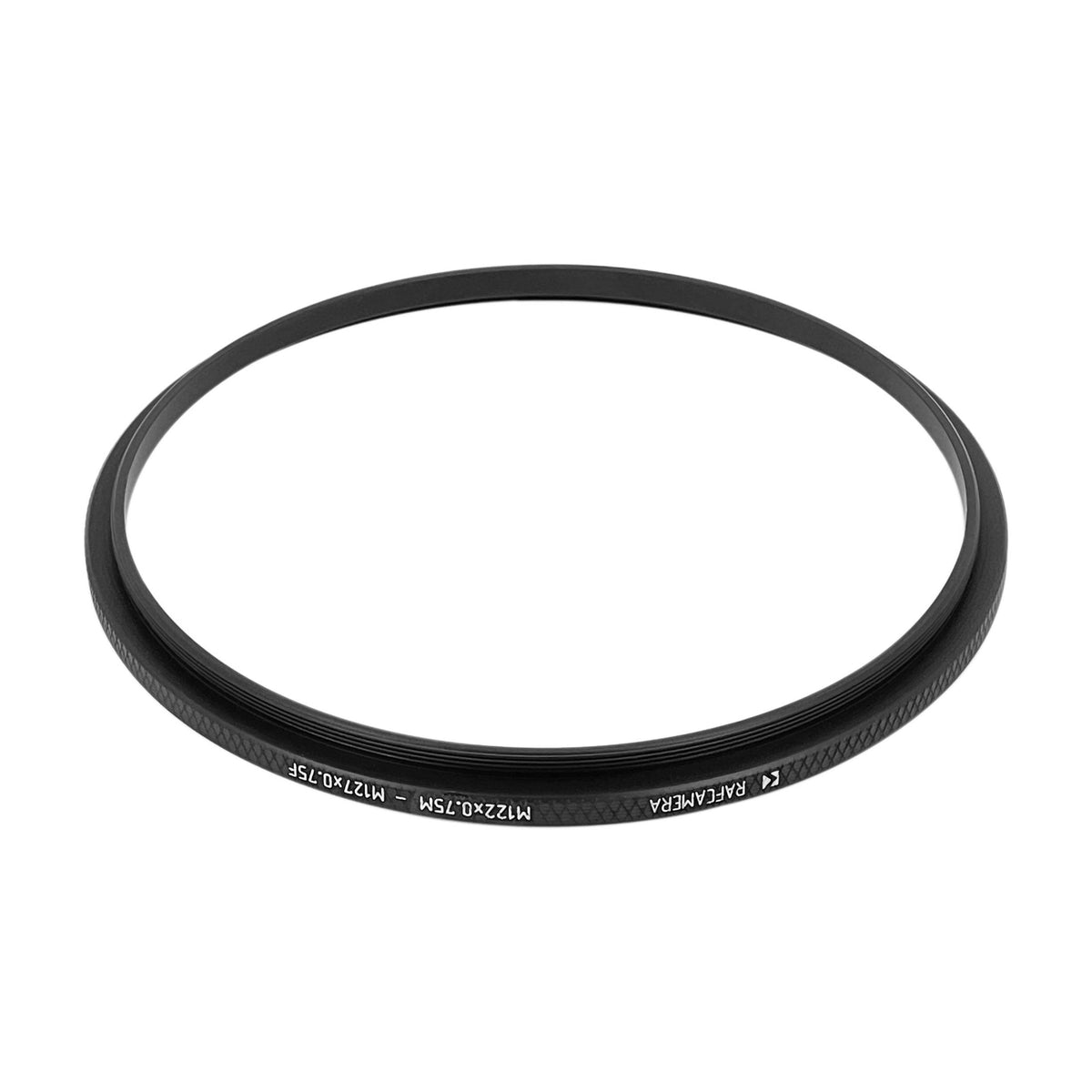 M122x0.75 male to M127x0.75 female thread adapter