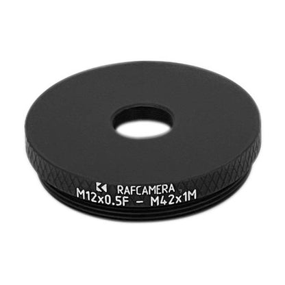 M12x0.5 female to M42x1 male thread adapter