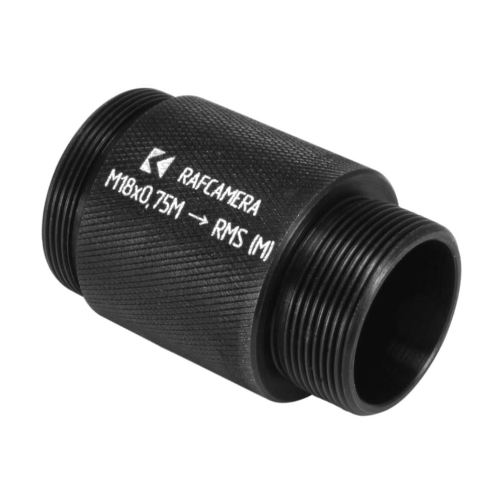M18x0.75 male to RMS male thread adapter for microscope turret