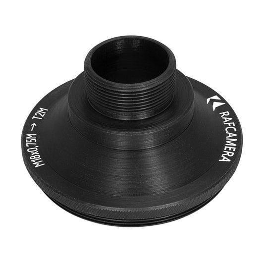 M18x0.75 male to T2 male thread adapter for microscope turret