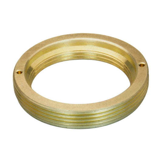 M19x0.75 female to C-mount male thread adapter, flangeless, bronze