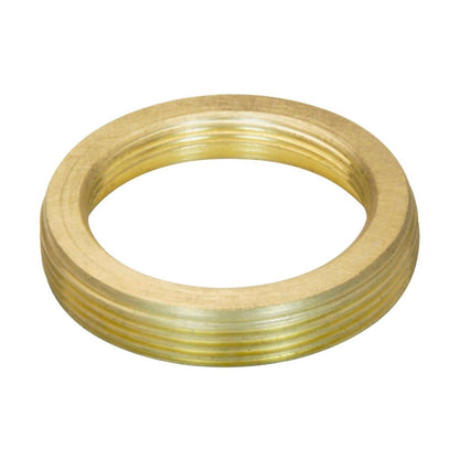 M19x0.75 female to C-mount male thread adapter, flangeless, bronze