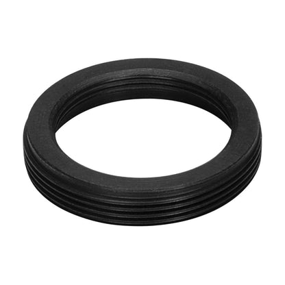 M19x0.75 female to C-mount male thread adapter, flangeless, black