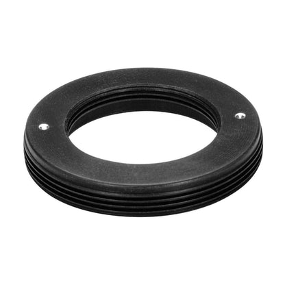 M30x0.75 male to M19x0.75 female thread adapter, flangeless, black