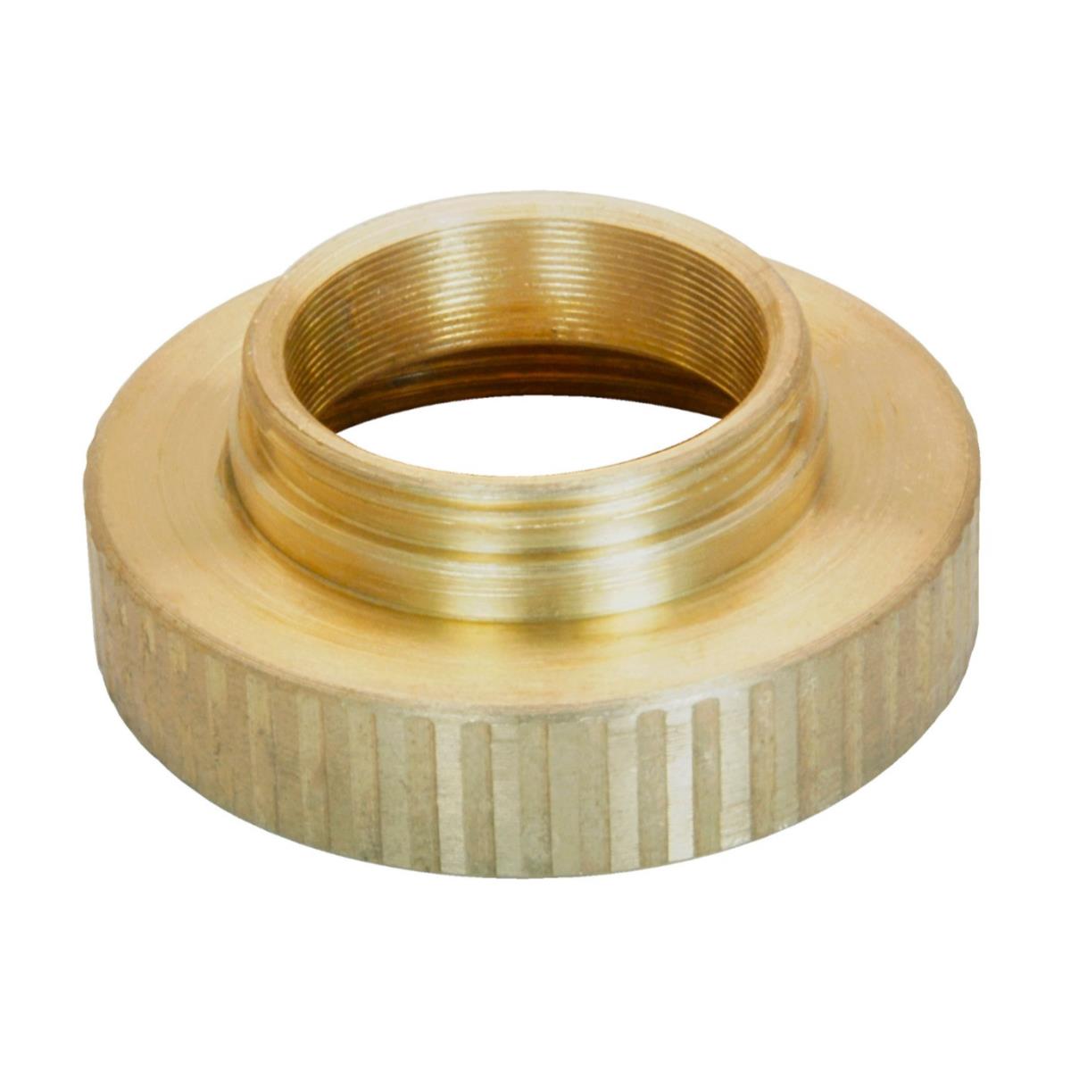 M19x0.75 male to M27x0.75 female thread adapter, bronze