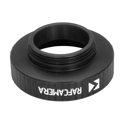M19x0.75 male to M27x0.75 female thread adapter, black