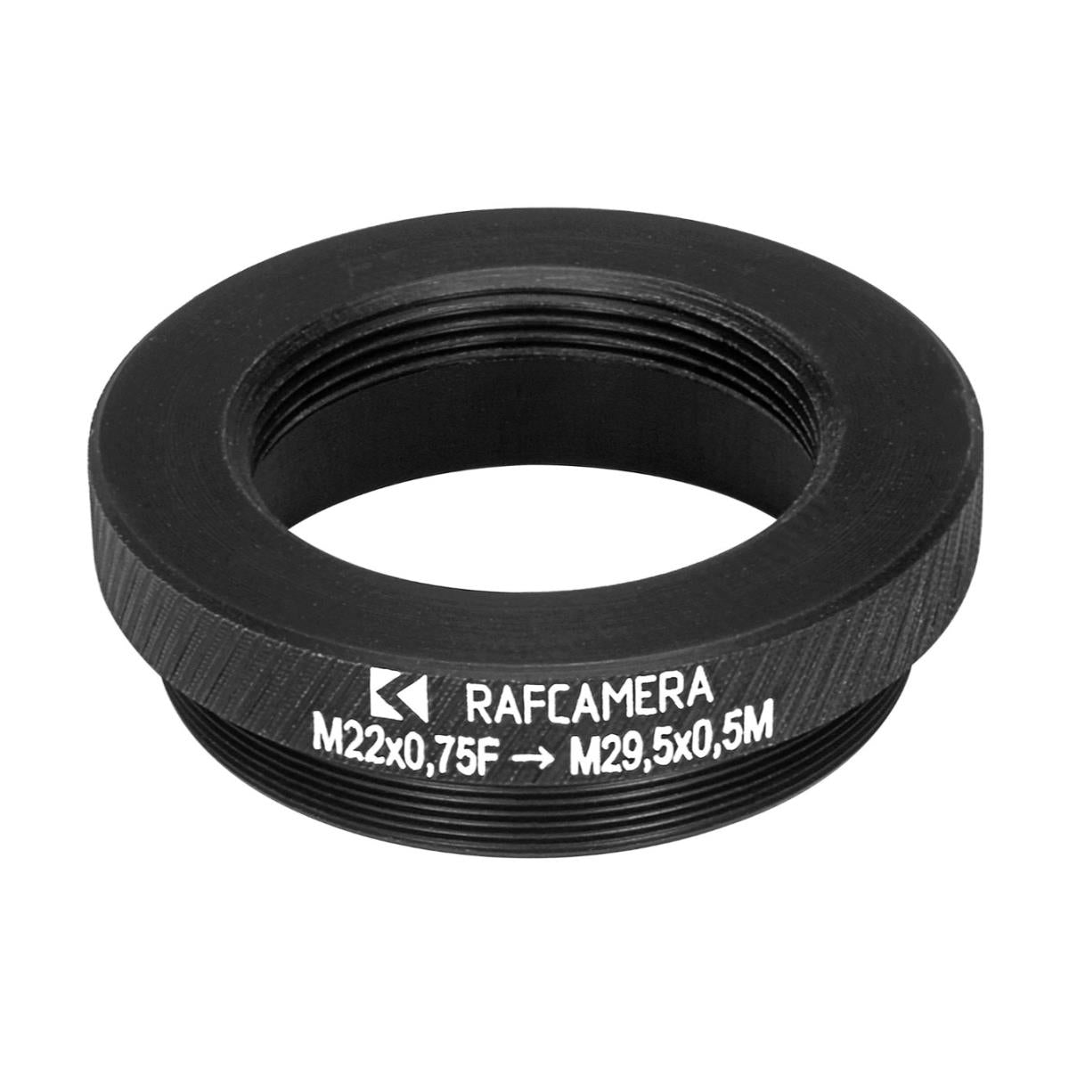 M22x0.75 female to M29.5x0.5 male thread adapter