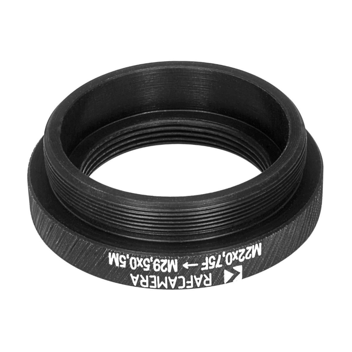 M22x0.75 female to M29.5x0.5 male thread adapter