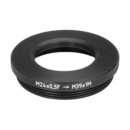 M24x0.5 female to M39x1 (LTM) male thread adapter