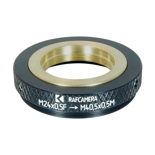 M24x0.5 female to M40.5x0.5 male thread adapter (for Bolex 8/19/1.5x)