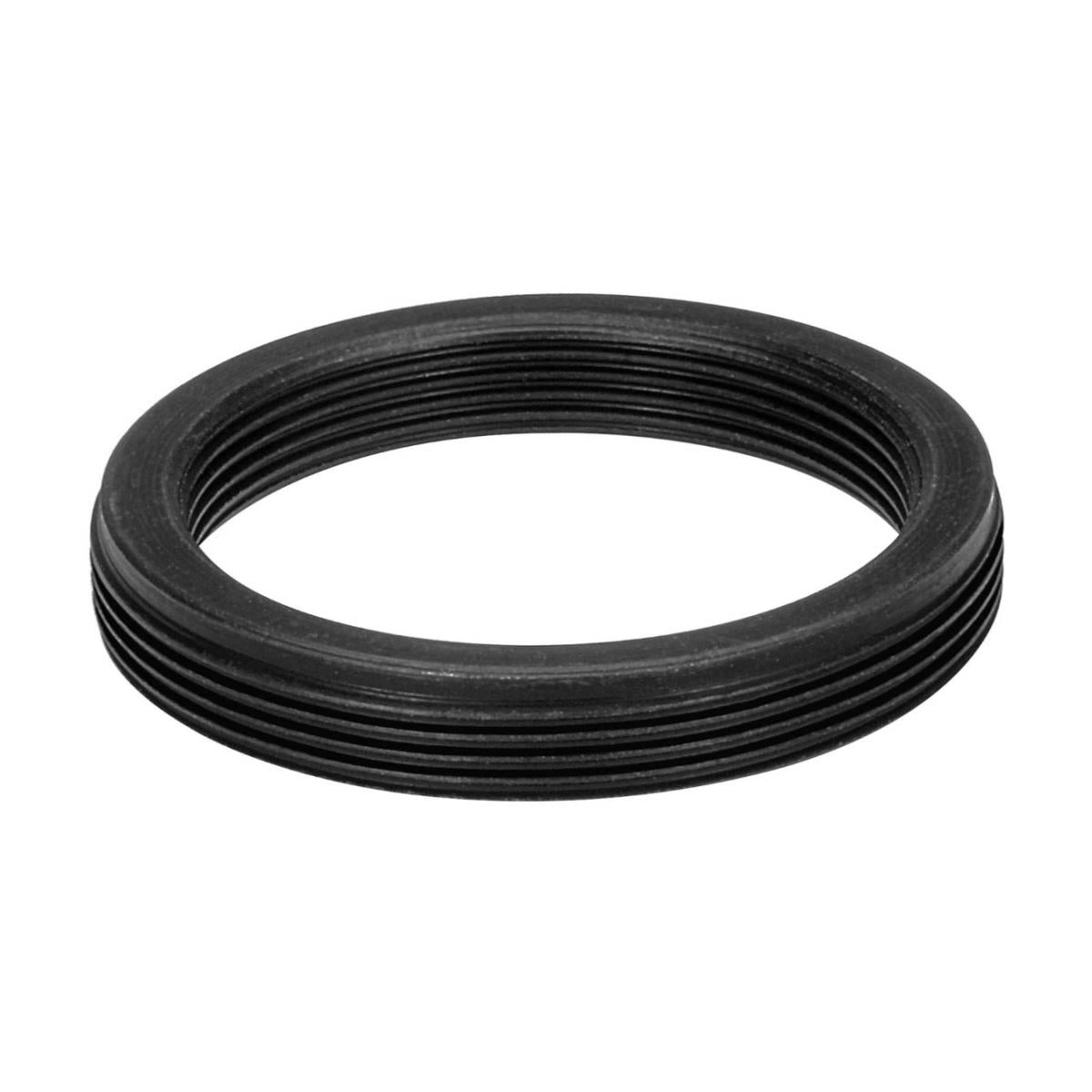 M30x0.75 male to M24x0.75 female thread adapter, flangeless, black